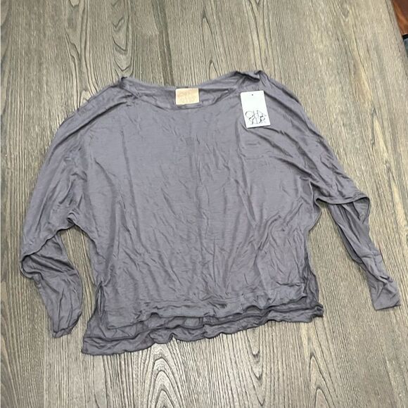 NWT Chaser Gray Long Dolman Sleeve T-Shirt Size M - Picture 1 of 5